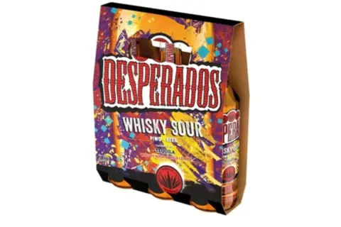Opakowanie piwa Desperados Whisky Sour. Odkryj nowe, odważne smaki piwa Desperados.