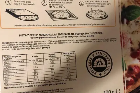 Pizza Guiseppe w piekarniku: wyjmij z opakowania, piecz 10 min w 180-200°C. Smacznego!