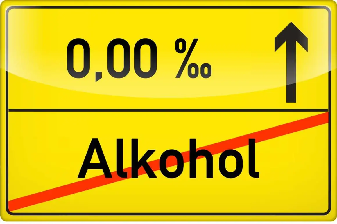 Znak drogowy: 0,00% alkoholu. Nawet piwo Murphy's ma 0% alkoholu, więc można je pić bez obaw.