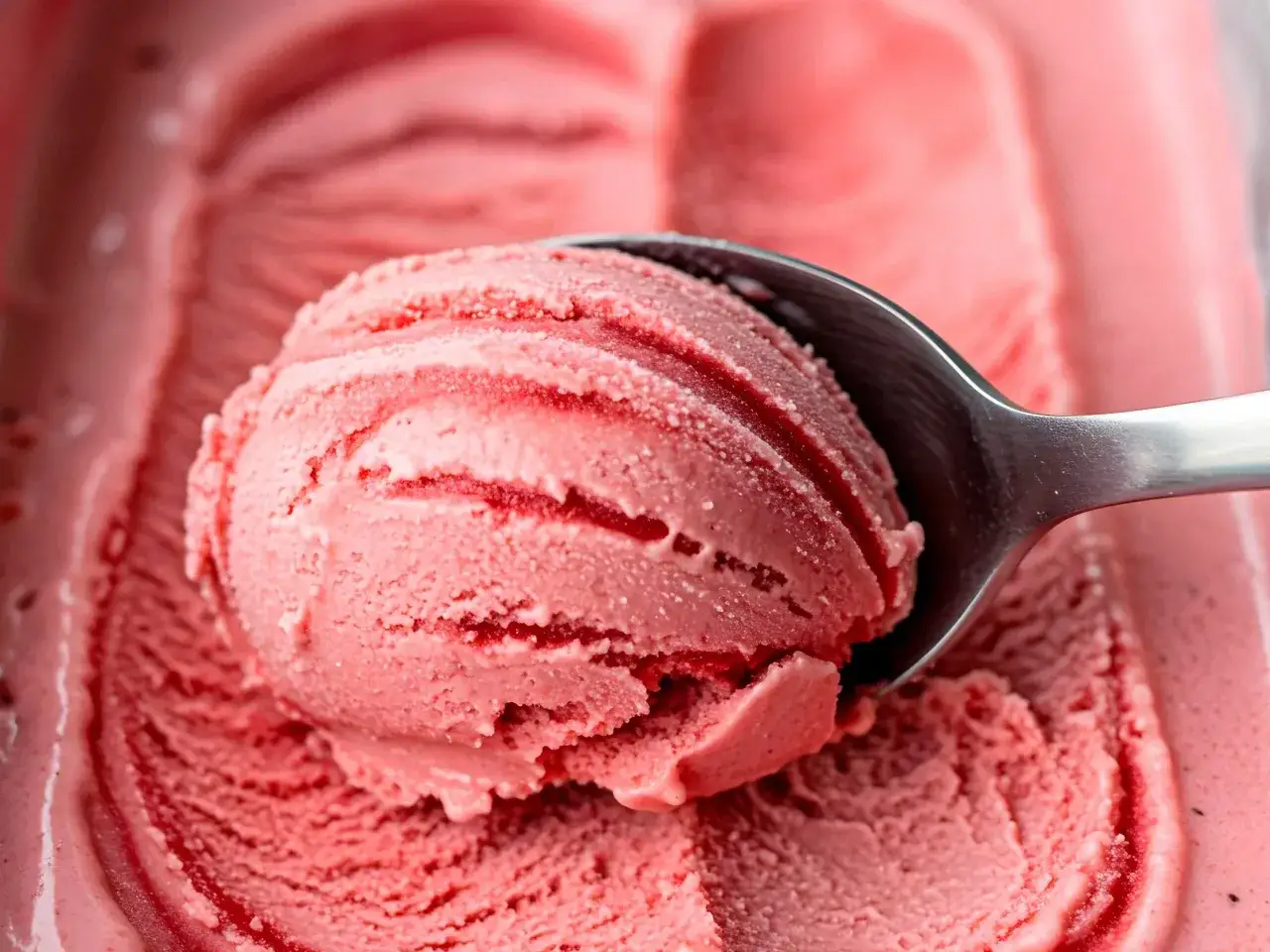 Pyszne lody truskawkowe, idealne na deser. Ten przepis na lody truskawkowe jest prosty i szybki.